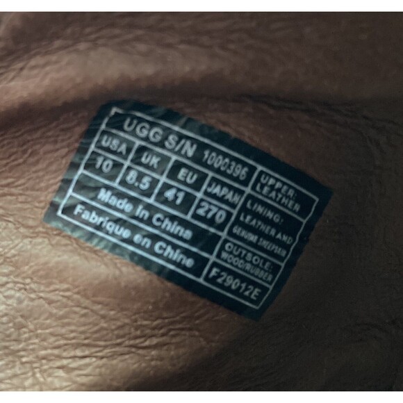 UGG Dafni Suede Clog Braided Strap Shearling Wood Heel 10 - Picture 11 of 14